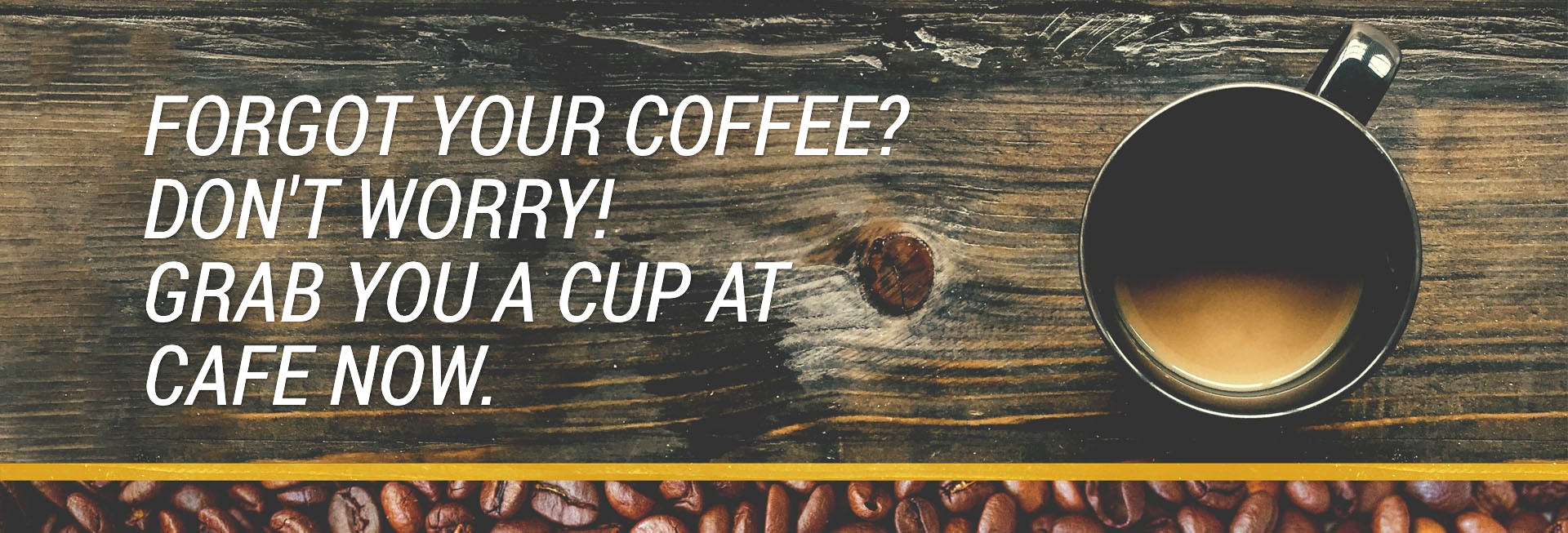 Coffee Shop Ministry Church Website Banner